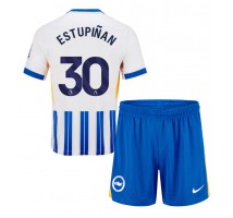Brighton Pervis Estupinan #30 Koszulka Podstawowa dzieci 2024-25 Krótki Rękaw (+ krótkie spodenki)